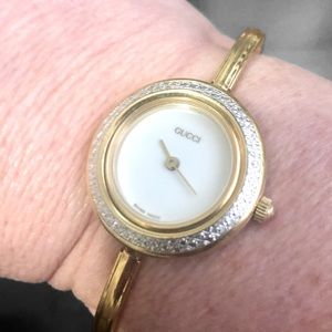 Gucci gold plated watch